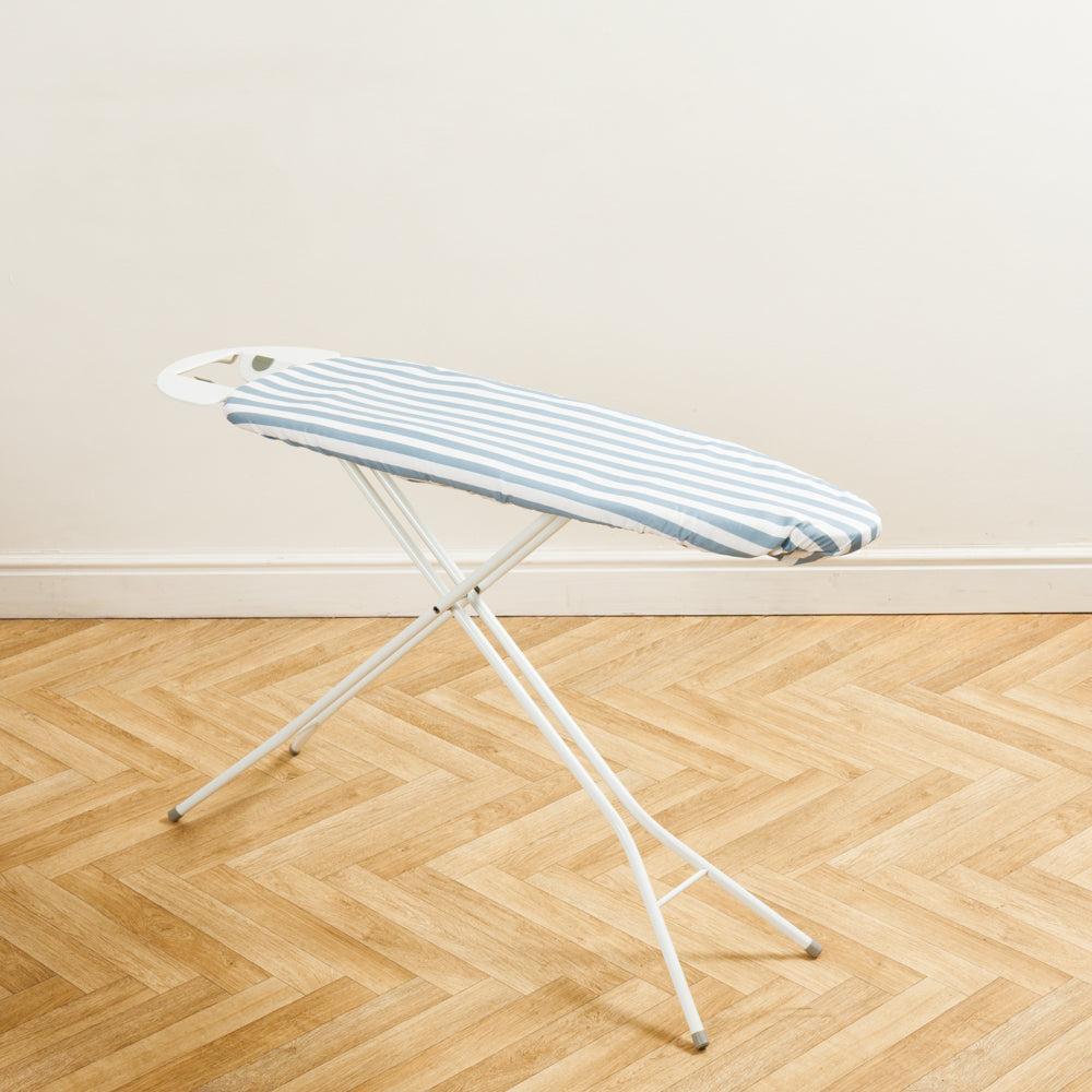 Home.Life Sky White Stripe Ironing Board Cover Light Blue-Ironing Board