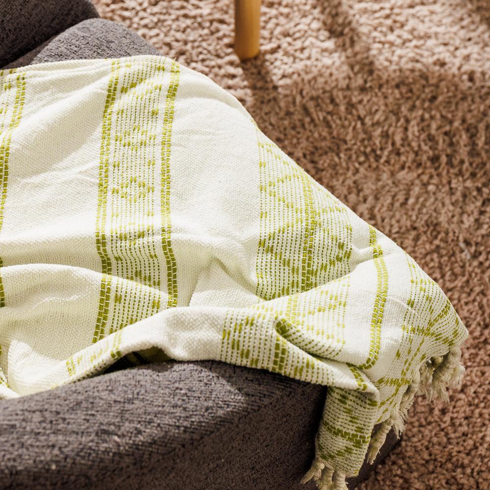 Nest Chenille Throw Sage-Throws