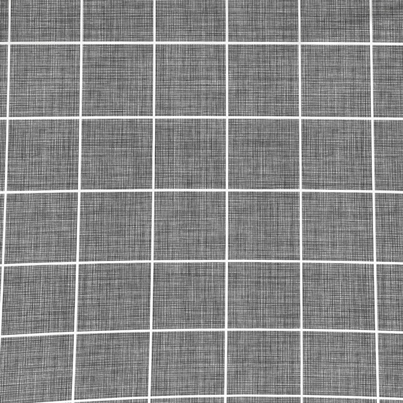 Nest Soft Touch Essentials Duvet Cover Set Tiled Grid Charcoal-Duvet Cover Set
