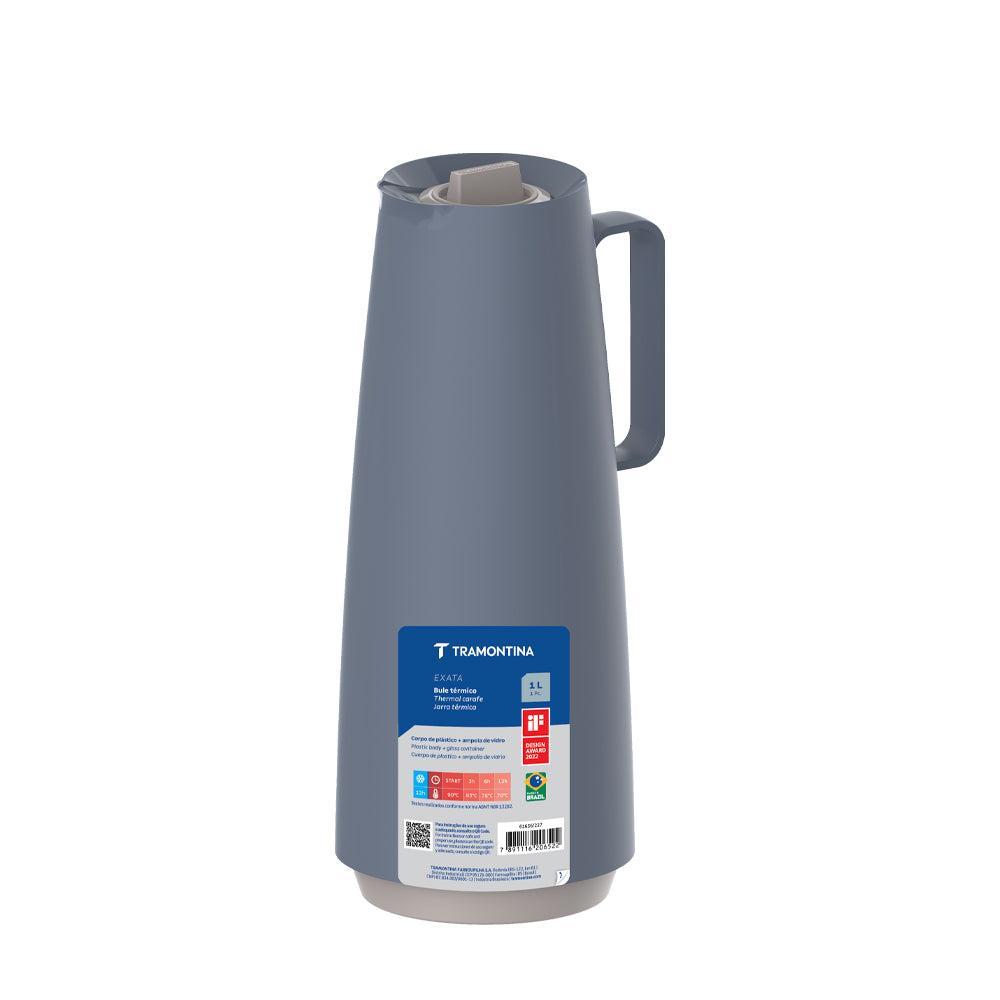 Tramontina Exata Glass Lined Thermal Flask Blue-Flask