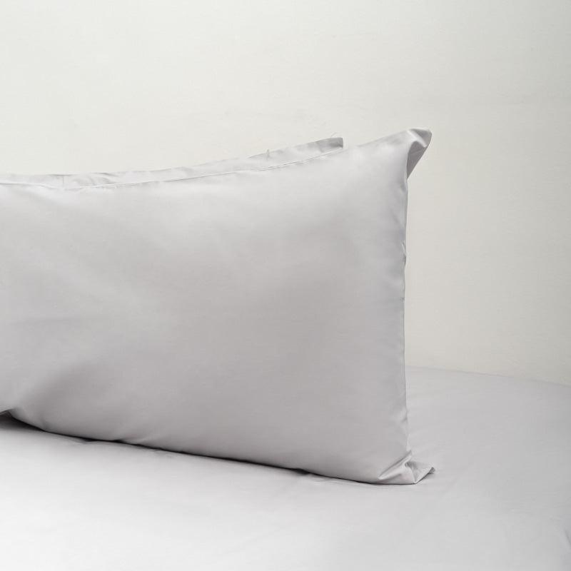 Cotton 200 Thread Count Duvet Cover Set - Light Grey