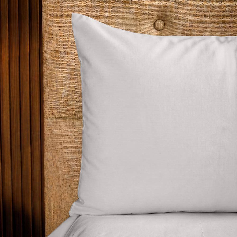 200 Thread Count 100% Cotton Percale Pillowcase Light Grey-Pillowcases