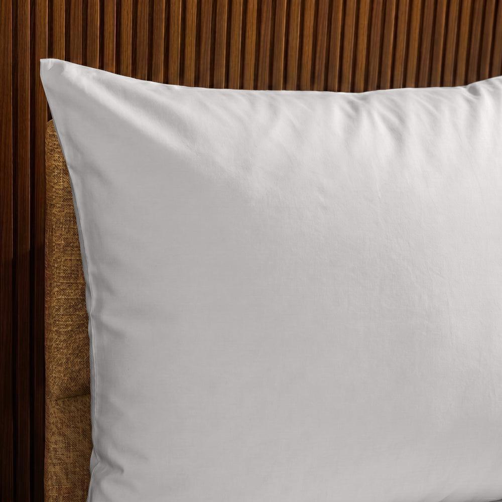 200 Thread Count 100% Cotton Percale Pillowcase Light Grey-Pillowcases