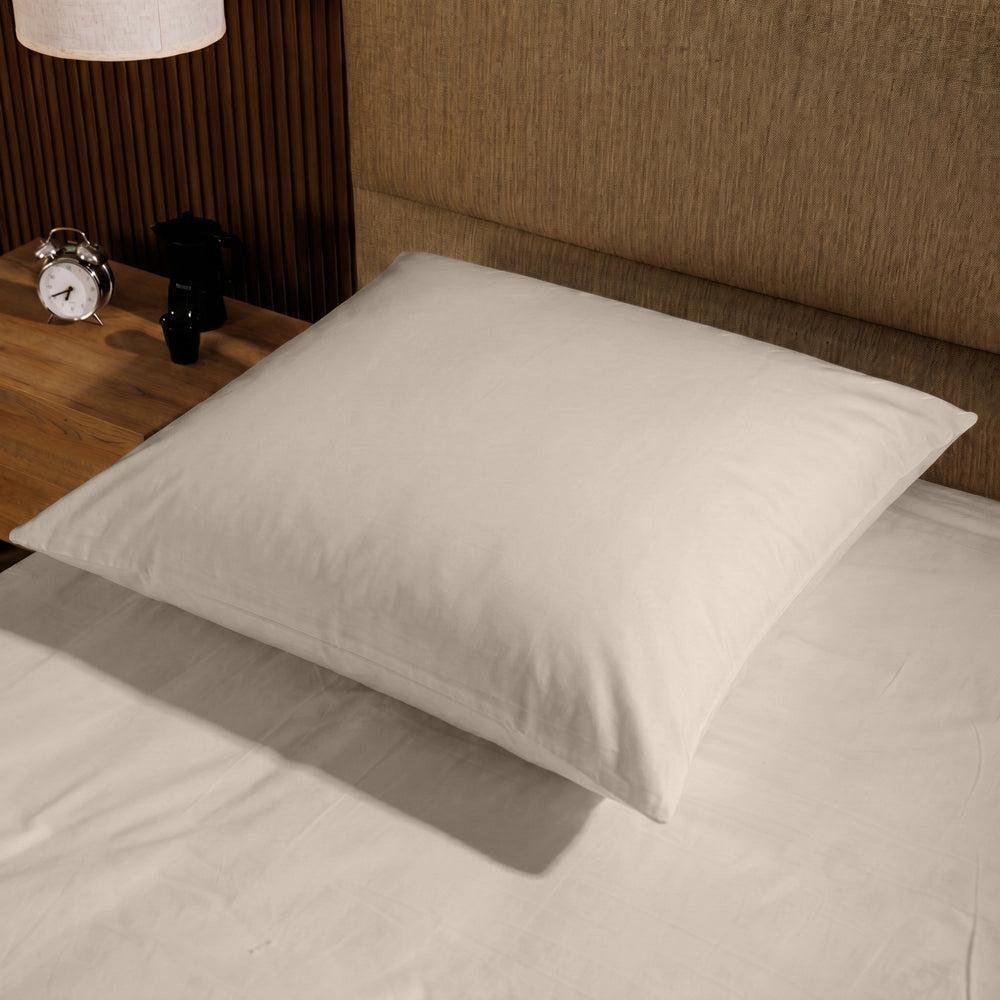 200 Thread Count 100% Cotton Percale Pillowcase Stone-Pillowcases