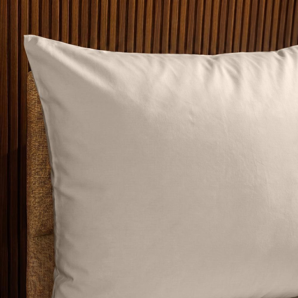 200 Thread Count 100% Cotton Percale Pillowcase Stone-Pillowcases