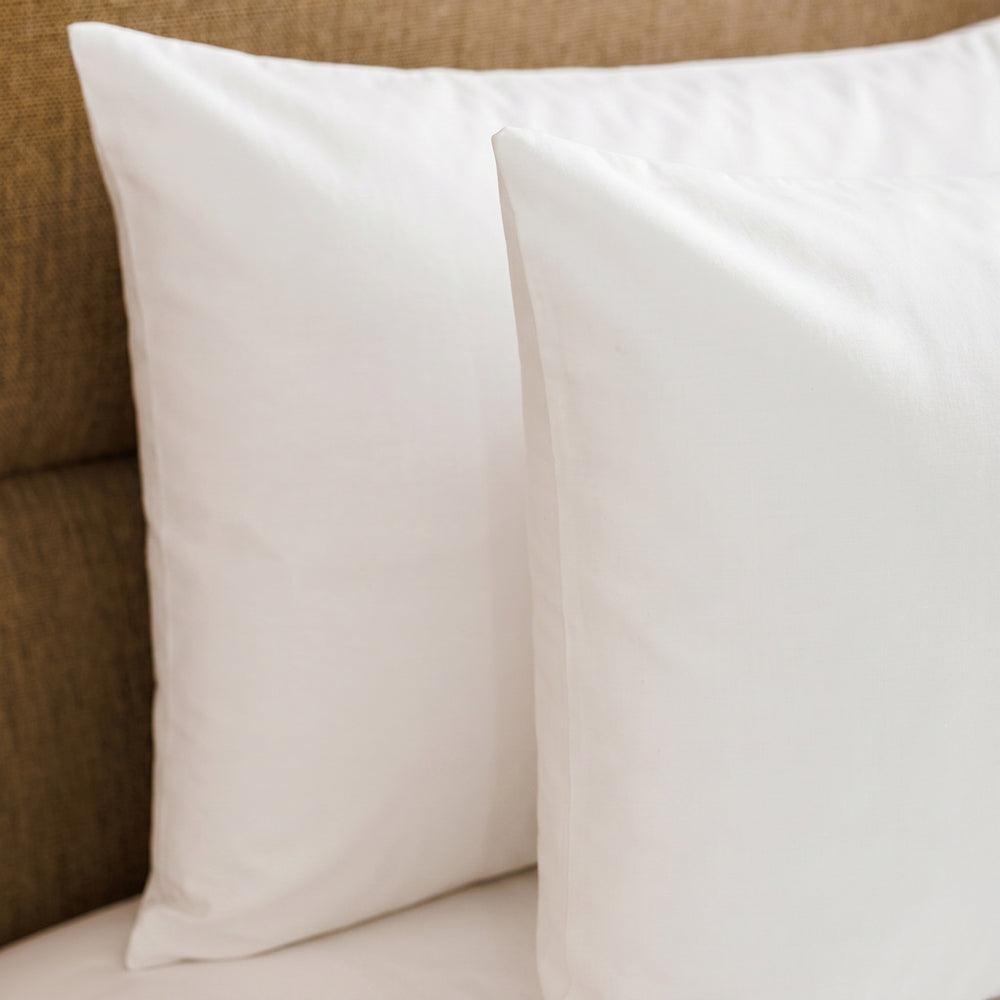 200 Thread Count 100% Cotton Percale Pillowcase White-Pillowcases