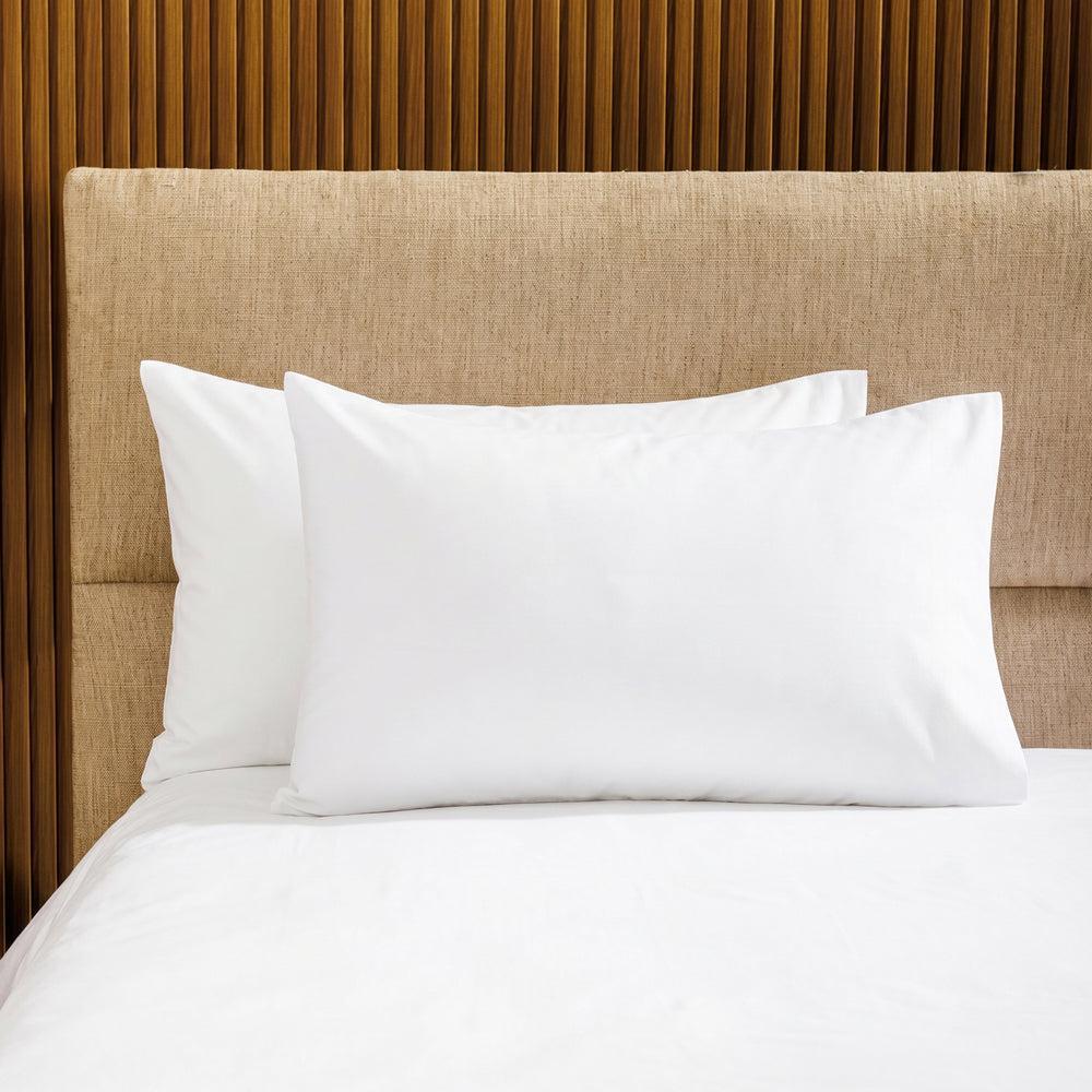200 Thread Count 100% Cotton Percale Pillowcase White-Pillowcases