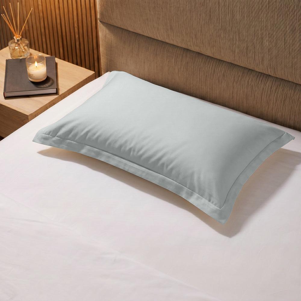 200 Thread Count Oxford 100% Cotton Percale Pillowcase Duck Egg-Pillowcases
