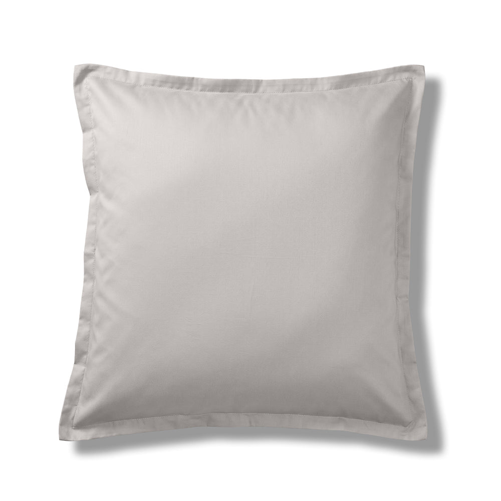 200 Thread Count Oxford 100% Cotton Percale Pillowcase Light Grey-Pillowcases