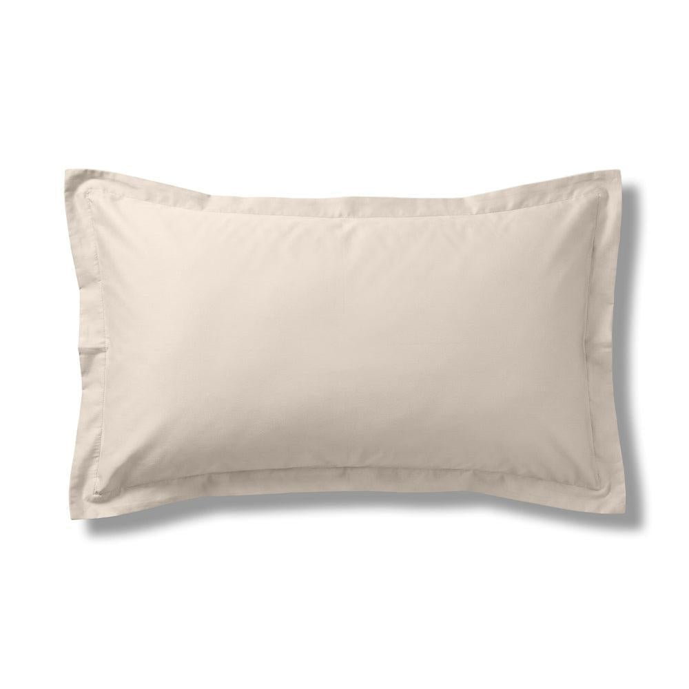 200 Thread Count Oxford 100% Cotton Percale Pillowcase Stone-Pillowcases
