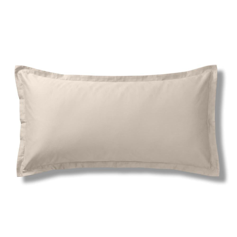 200 Thread Count Oxford 100% Cotton Percale Pillowcase Stone-Pillowcases