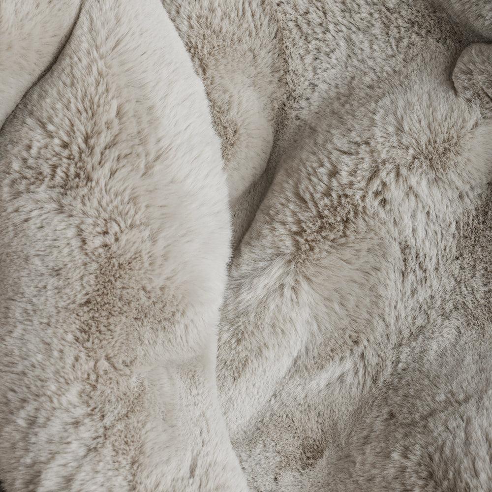 Bubble Mink Faux Fur Blanket Mist-Blankets
