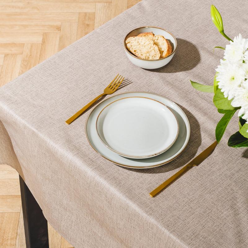 Carmel Designs Tablecloth Linen Dream - Taupe-Tablecloths