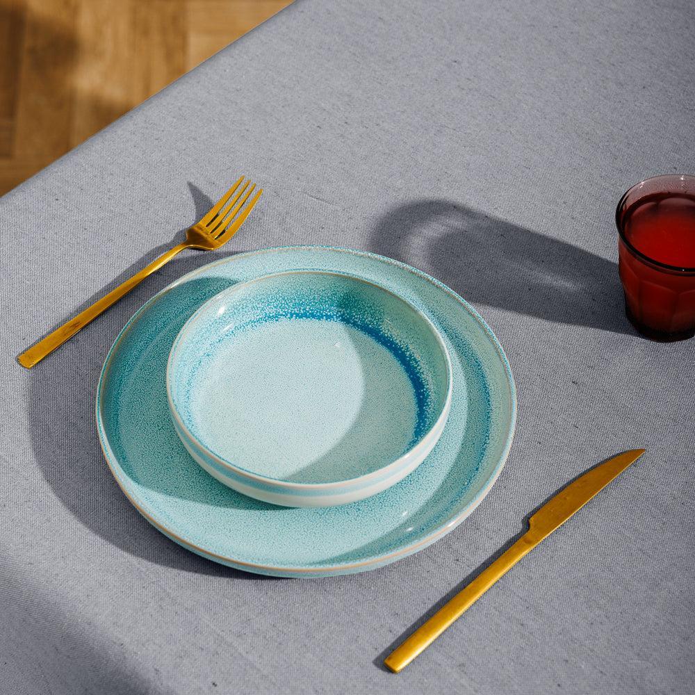 Chambray Cotton Tablecloth Navy-Tablecloths