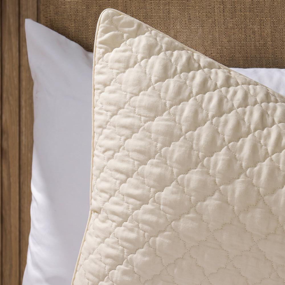 Clay Whisper Soft Premium Cotton Quilt Ivory-Quilts & Comforters