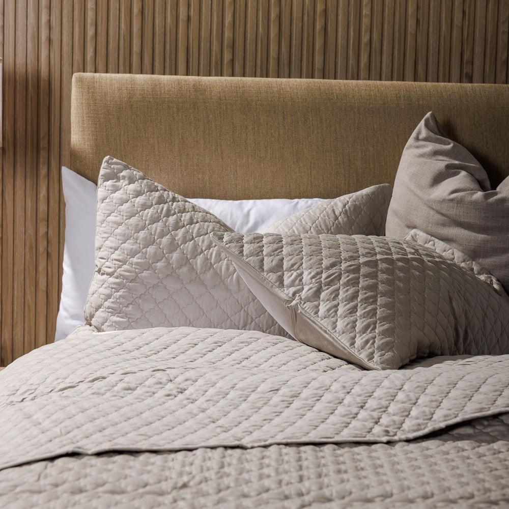 Clay Whisper Soft Premium Cotton Quilt Stone-Quilts & Comforters
