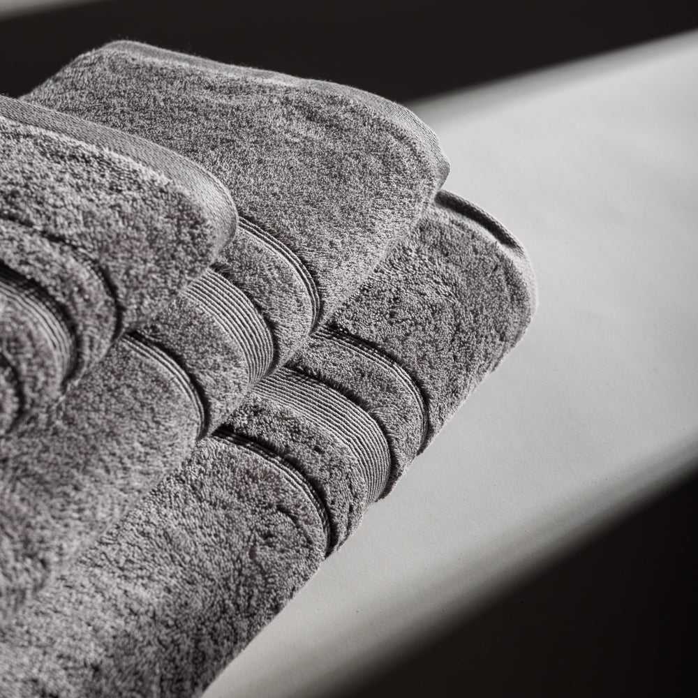 Cotton Bay Supreme Hand Towel Mid Grey-Towels