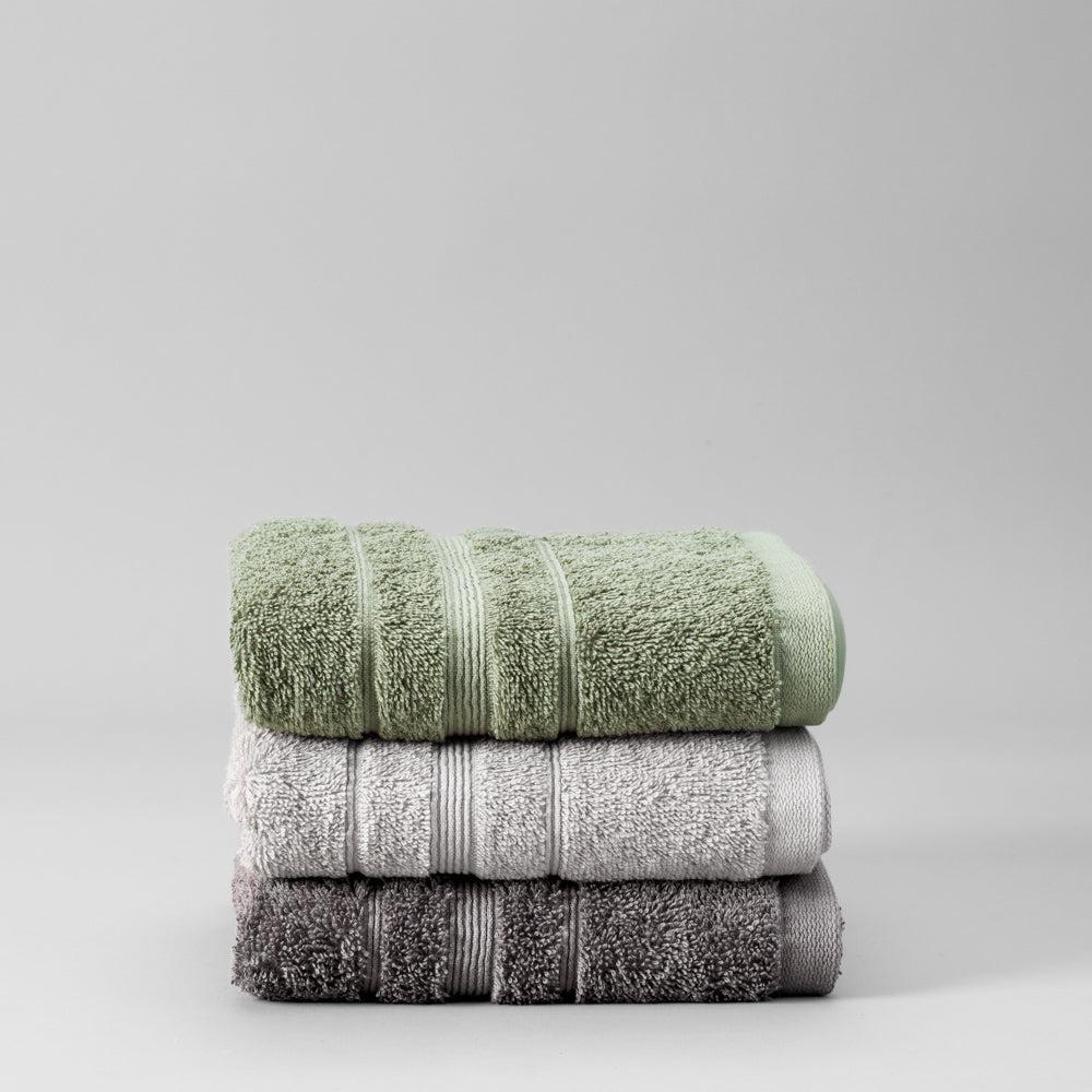 Cotton Bay Supreme Hand Towel Mid Grey-Towels