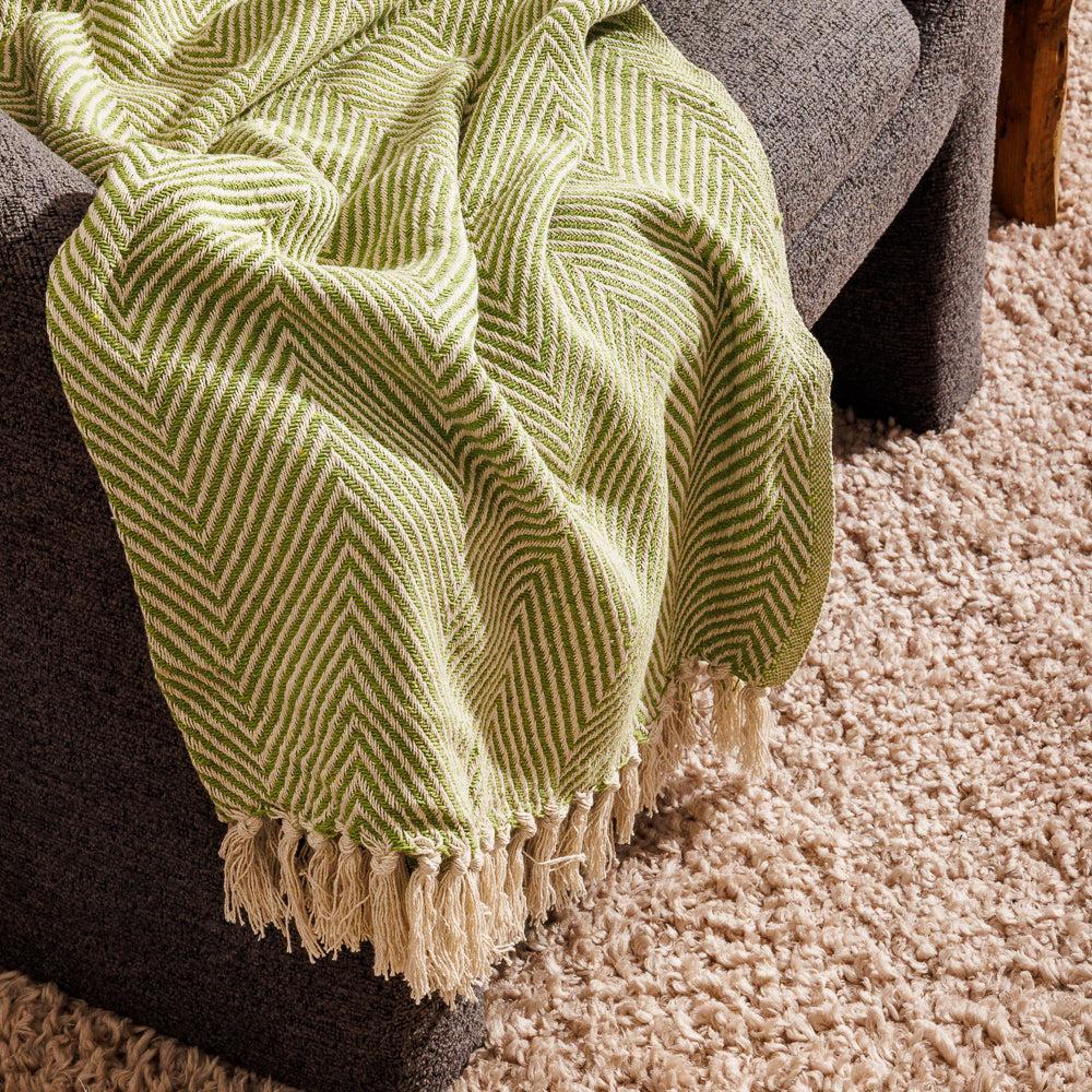 Cotton Bay Throw Fern-Throws