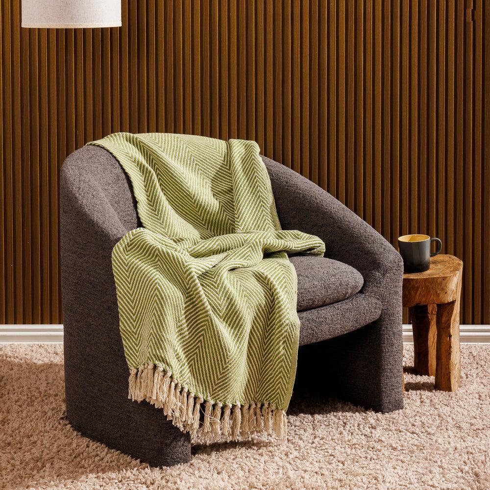 Cotton Bay Throw Fern-Throws
