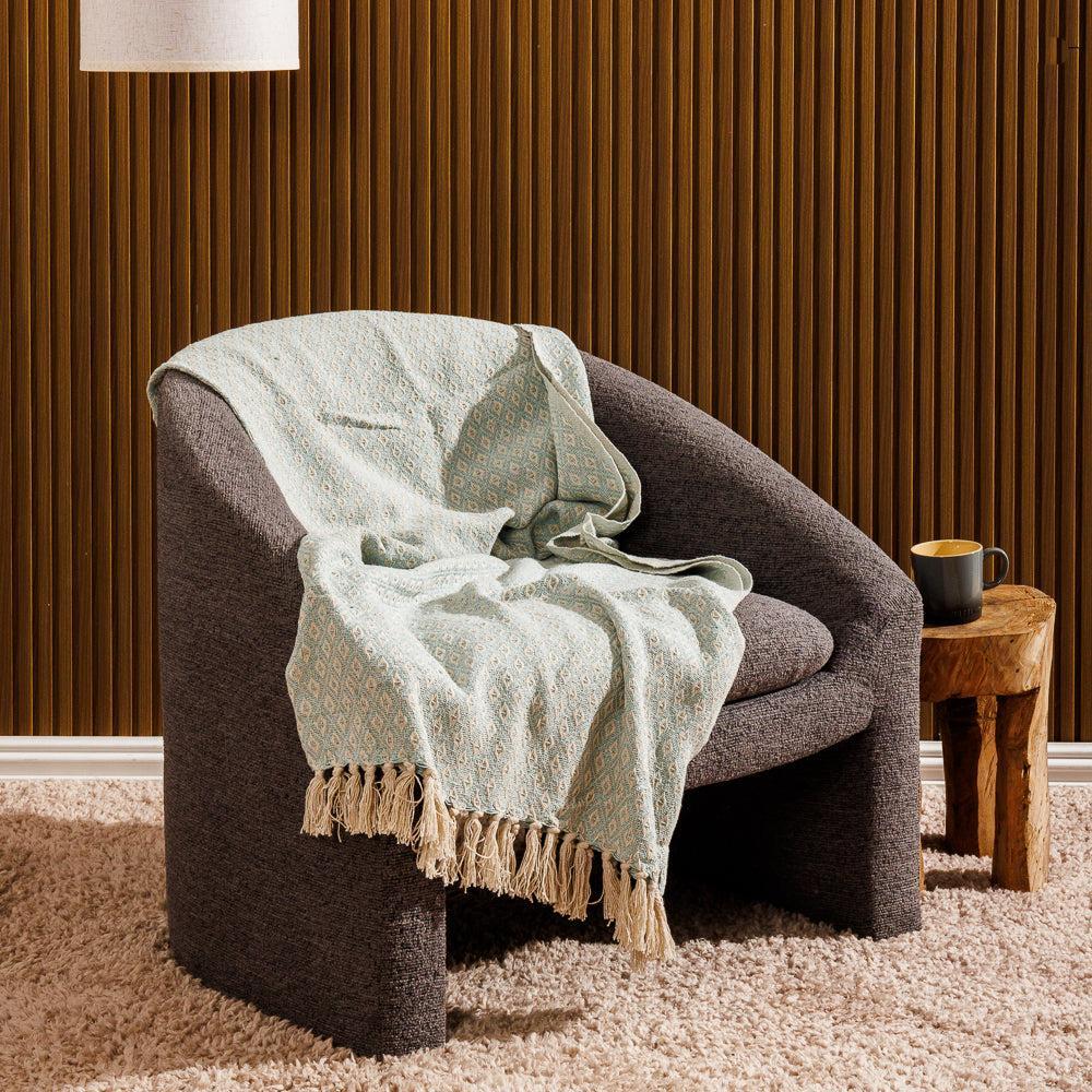 Cotton Bay Throw Sea Mist-Throws