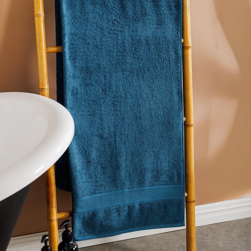 Cotton Club 470gsm Grand XXL Bath Sheet Deep Blue-Towels