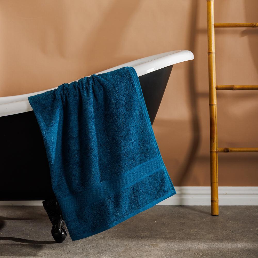 Cotton Club 470gsm Grand XXL Bath Sheet Deep Blue-Towels