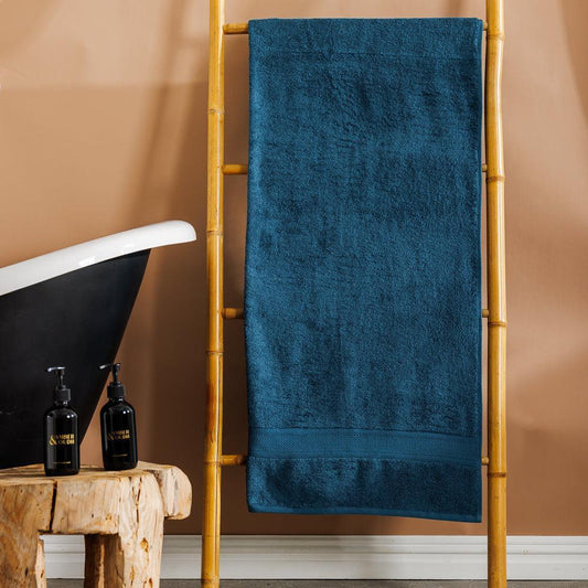 Cotton Club 470gsm Grand XXL Bath Sheet Deep Blue-Towels