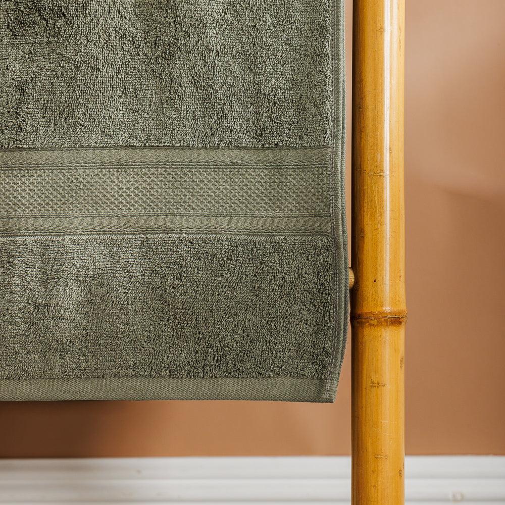 Cotton Club 470gsm Grand XXL Bath Sheet Hunter Green-Towels