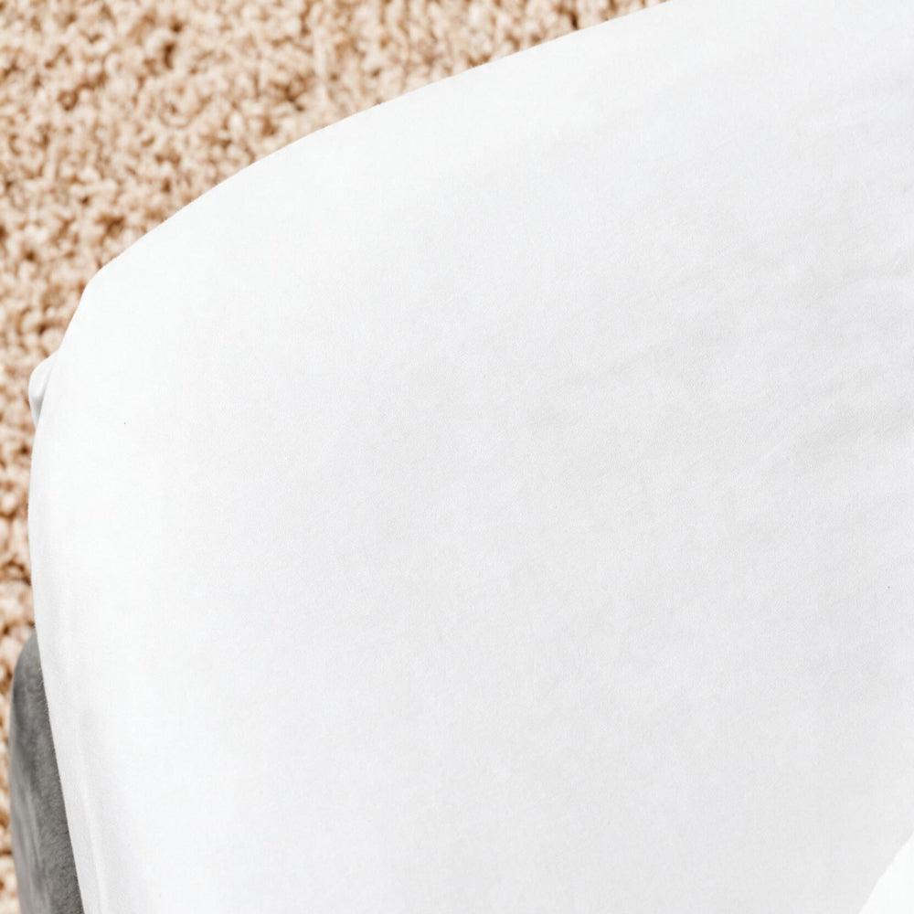 Cotton Collection 400 Thread Count 2 Line Satin Stitch Duvet Cover 6 Piece Set White-Duvet Cover Sets