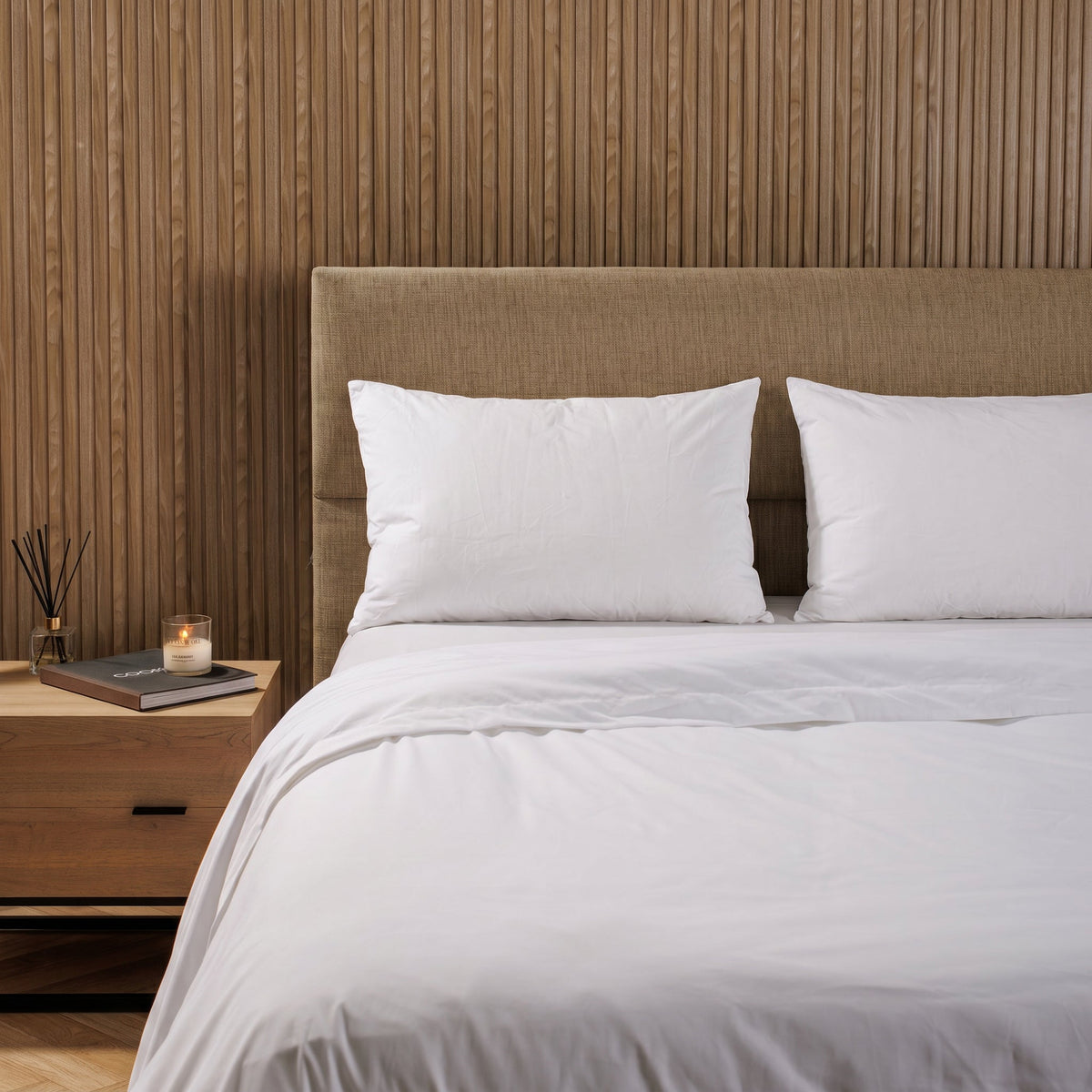 Deluxe Microfibre Twin Pack Pillows Standard-Pillows