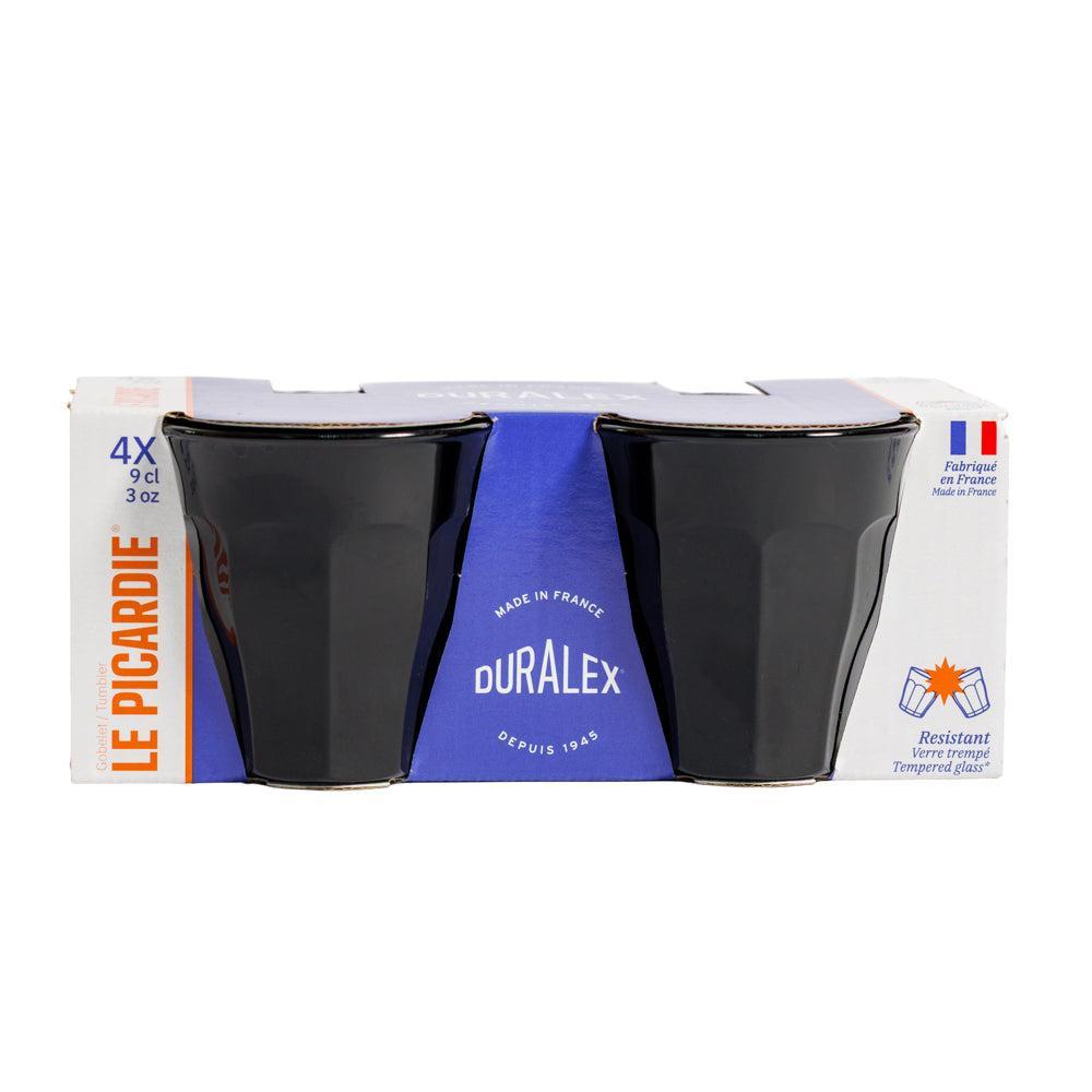 Duralex Le Picardie Tumbler Noir Set of 4-Glassware