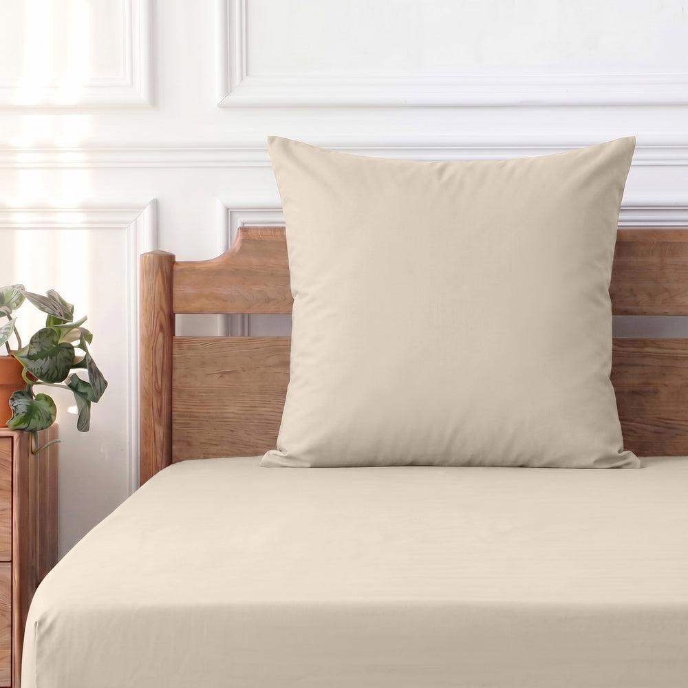 Easy Care 144 Thread Count Polycotton Pillowcase Stone-Pillowcases