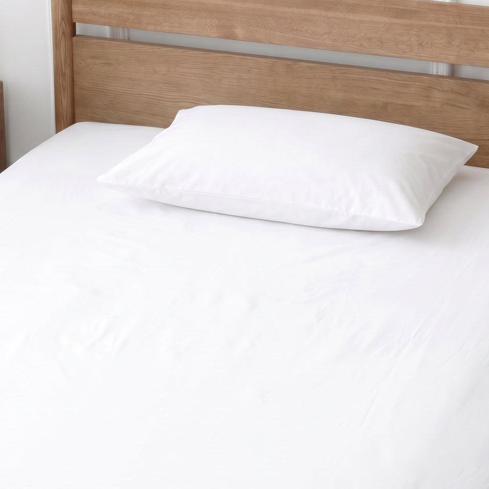Easy Care 144 Thread Count Polycotton Pillowcase White-Pillowcases