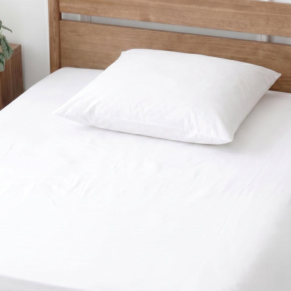 Easy Care 144 Thread Count Polycotton Pillowcase White-Pillowcases