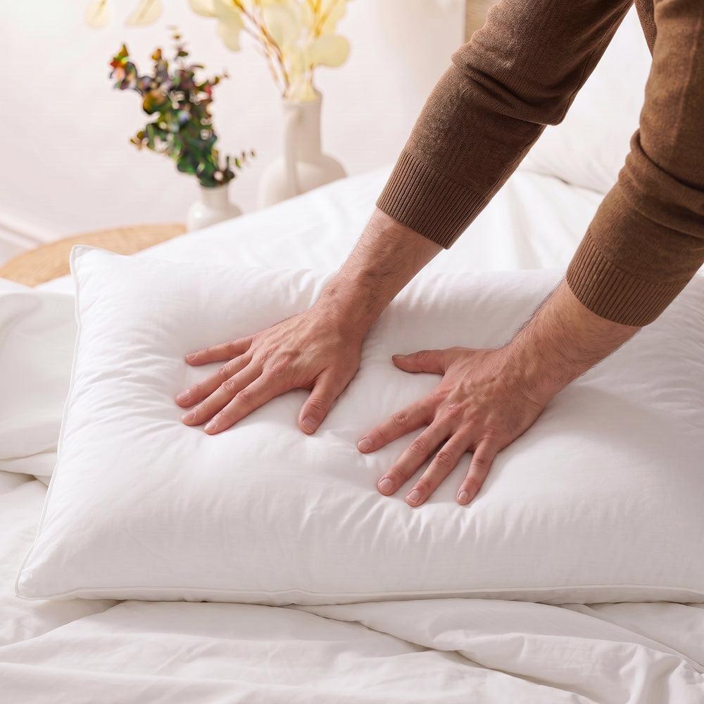 Fine Feather & Cotton Co. Goose 3 Chamber Pillow King-Pillows