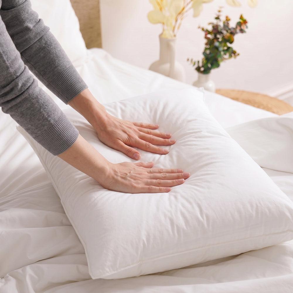Fine Feather & Cotton Co. Goose 3 Chamber Pillow Standard-Pillows