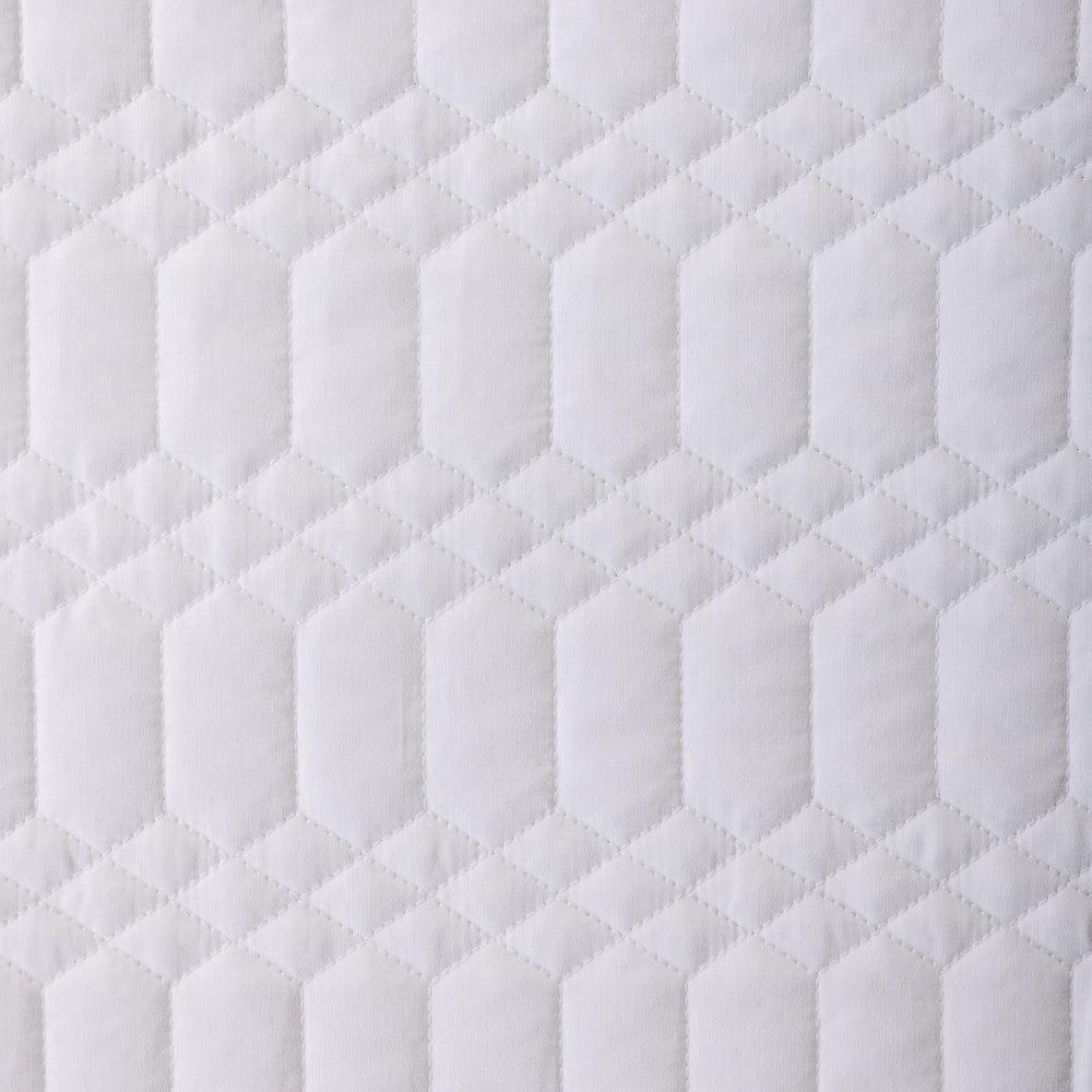 Flax Whisper Soft Premium Cotton Quilt White-Quilts & Comforters