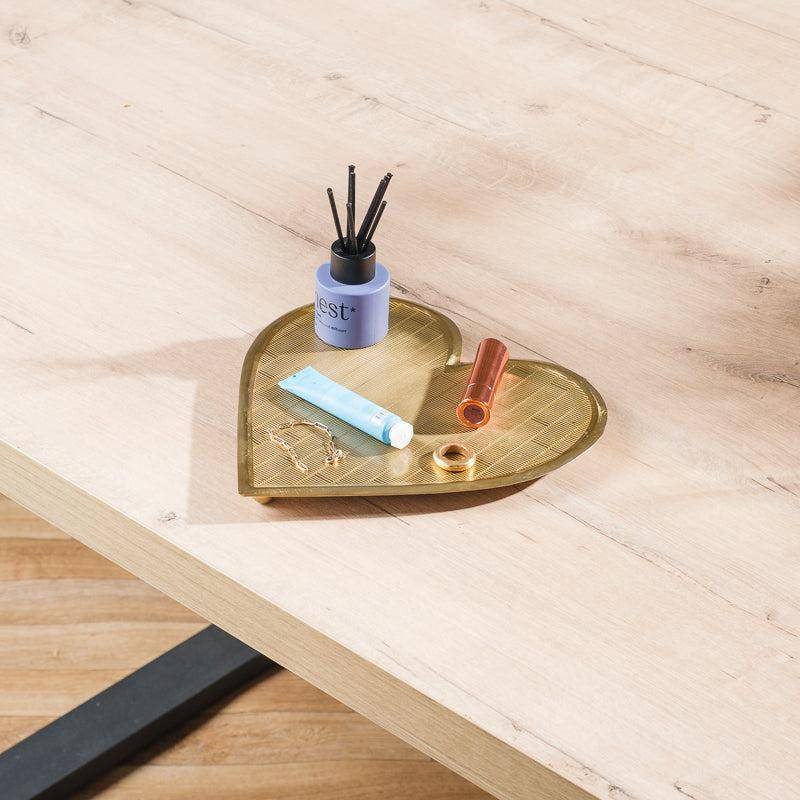 Heart Tray - Brushed Gold-DÃ©cor