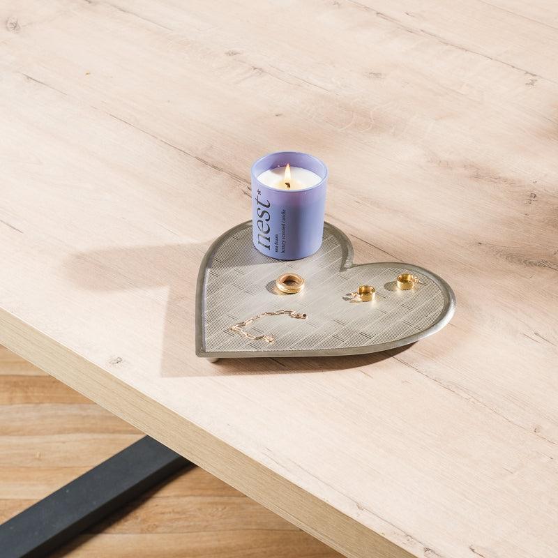 Heart Tray - Brushed Nickel-DÃ©cor