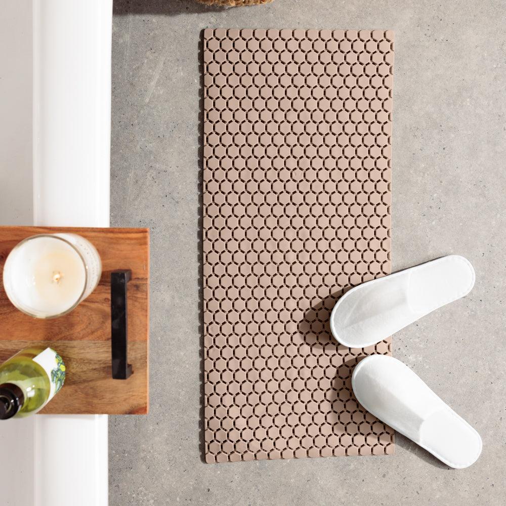 Hexagonal PVC Bath Mat Dove Sand-Bath Mats