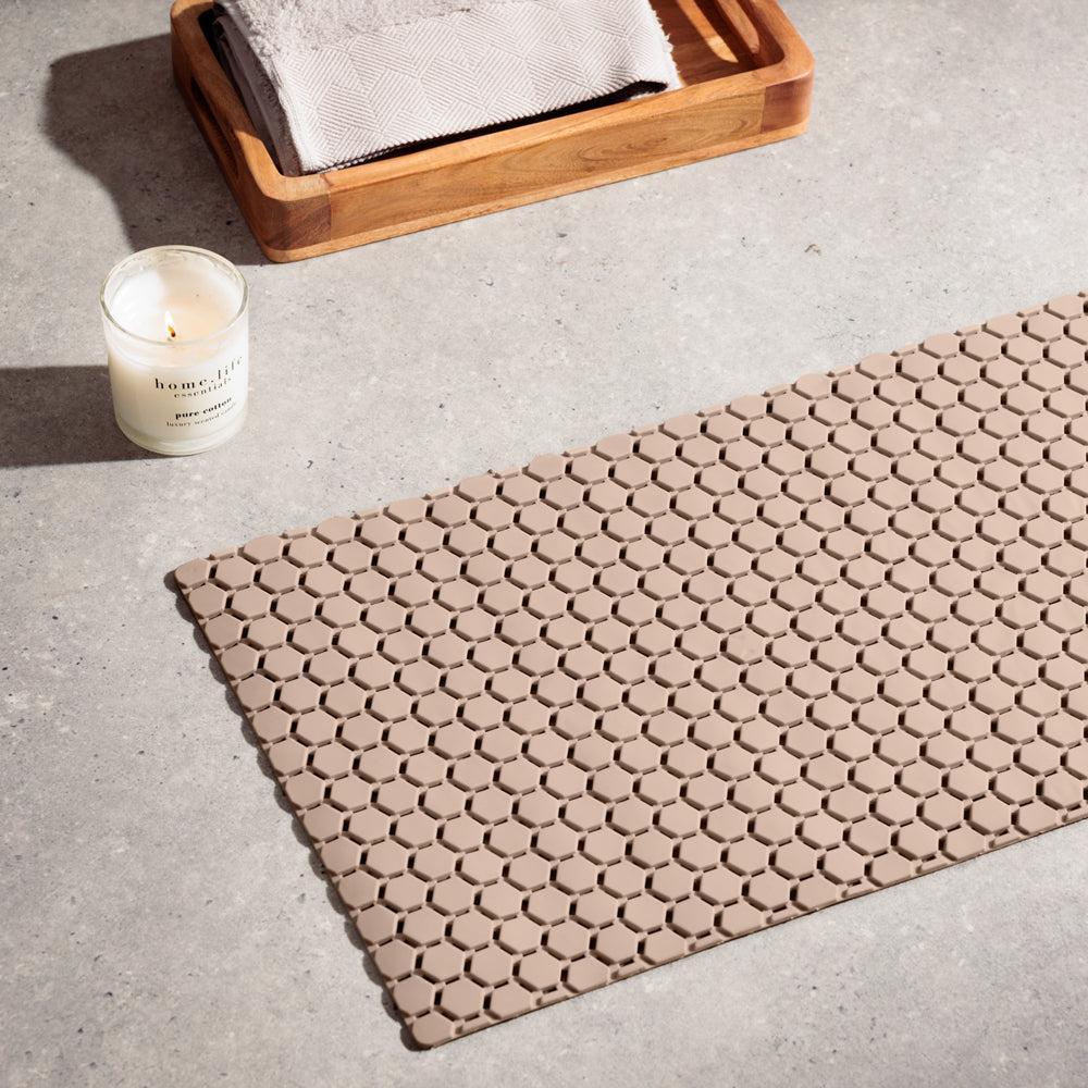 Hexagonal PVC Bath Mat Dove Sand-Bath Mats