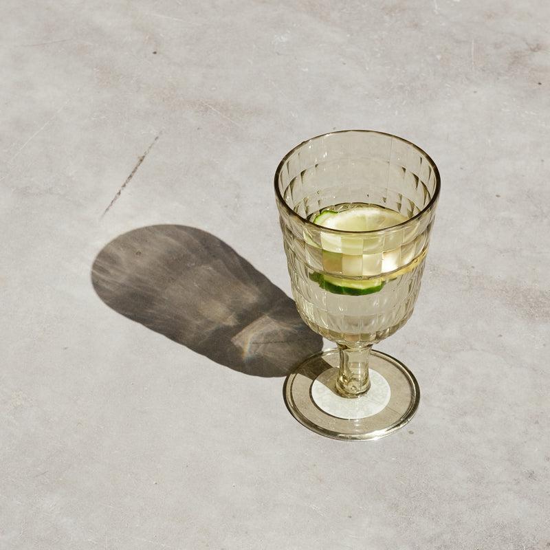 Allegra Goblet - Green-Drinkware