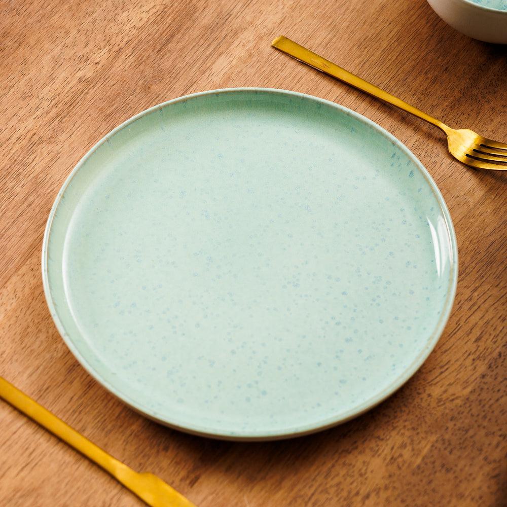Home.Life Breeze Stoneware Dinner Plate Sea Foam-Plates