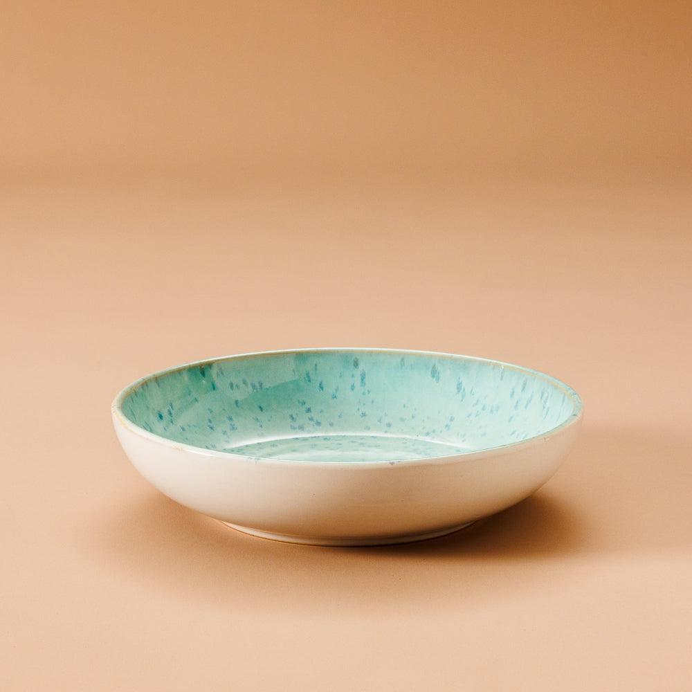 Home.Life Breeze Stoneware Salad Bowl Sea Foam-Bowls