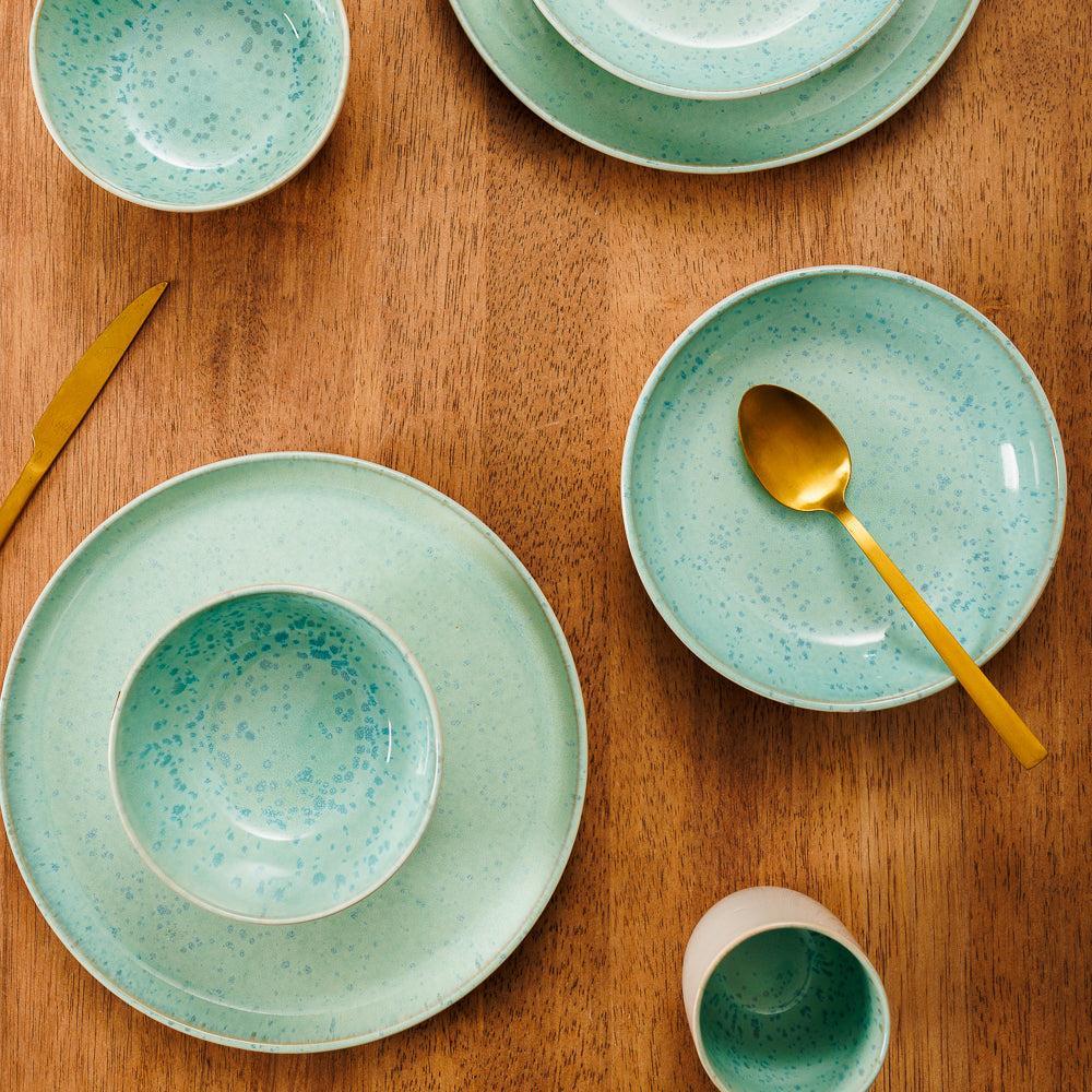 Home.Life Breeze Stoneware Salad Bowl Sea Foam-Bowls