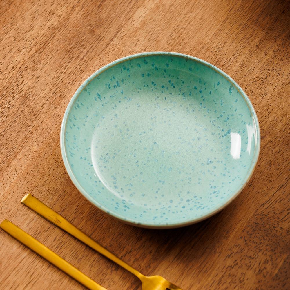 Home.Life Breeze Stoneware Salad Bowl Sea Foam-Bowls