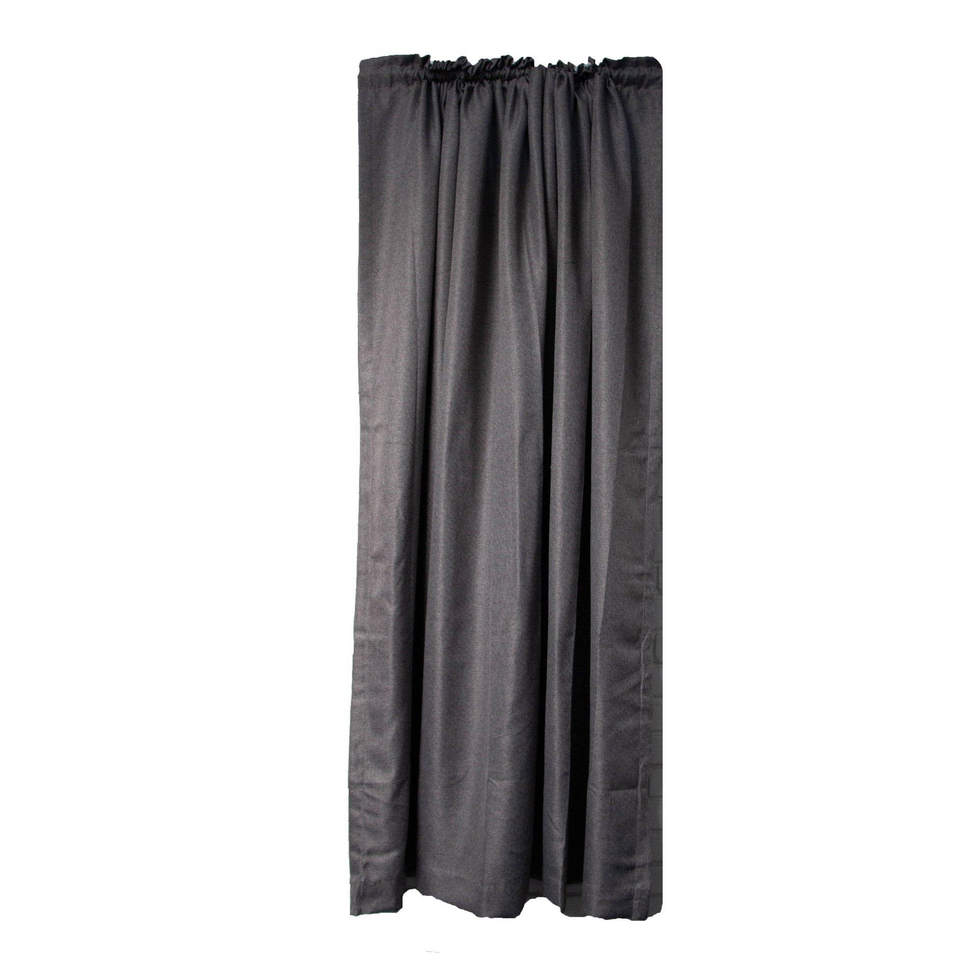 HOME.LIFE Clifton Self-Lined Dim Out Taped Curtain - graphite
