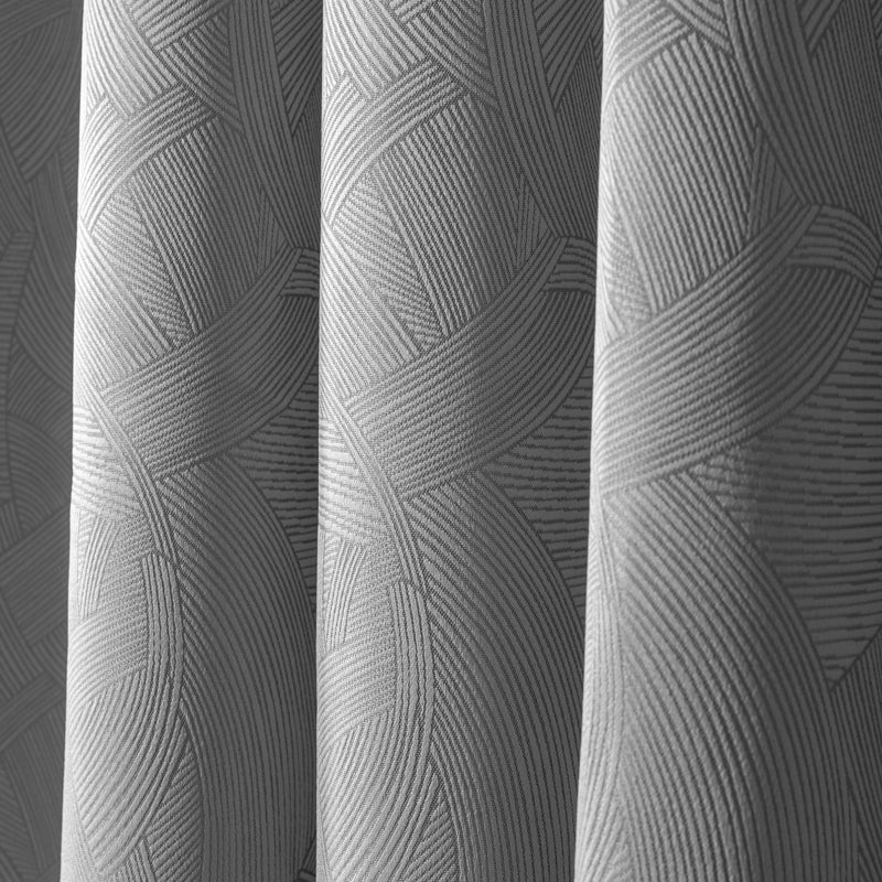 Enigma Eyelet Woven Blockout - Slate-CURTAINS