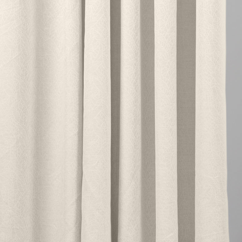 HOME.LIFE Leaf Taped Curtain - Natural